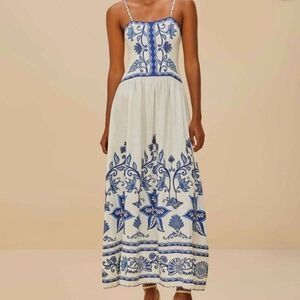 Off-White Shell Garden Lenzing™ Ecovero™ Euroflax™ Midi Dress